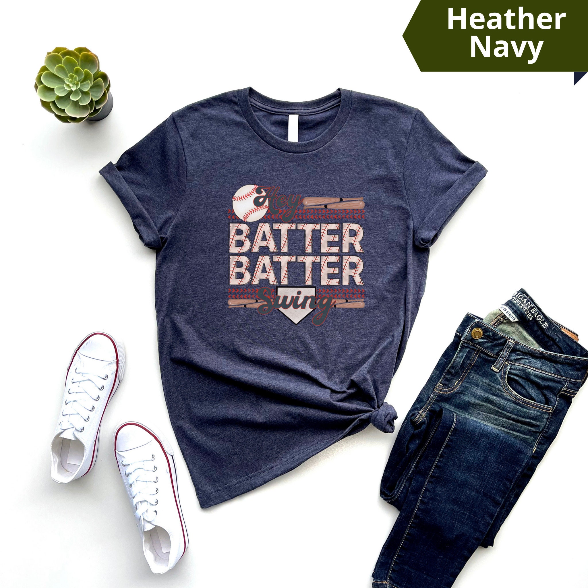 Hey Batter Batter Swing Tee, Baseball Shirt, Baseball Game Tee, Ballpark Shirt, Baseball Mom Shirt, Baseball Season Tee, Distressed
